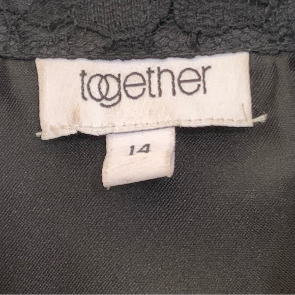 Vintage Black Lace Blazer Size 14 Glam Punk Rock Y2K Witchy Romantic Whimsigoth - Picture 8 of 11